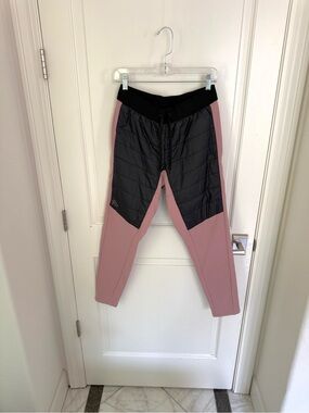 Flylow Puffer Insulated Pants Pink & Black Size Small Women’s Winter Leggings